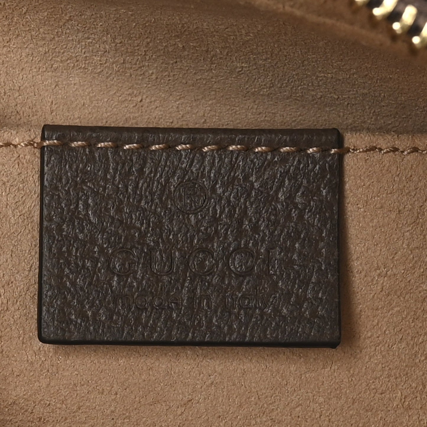 GG Supreme Monogram Web Mini Ophidia Shoulder Bag Brown