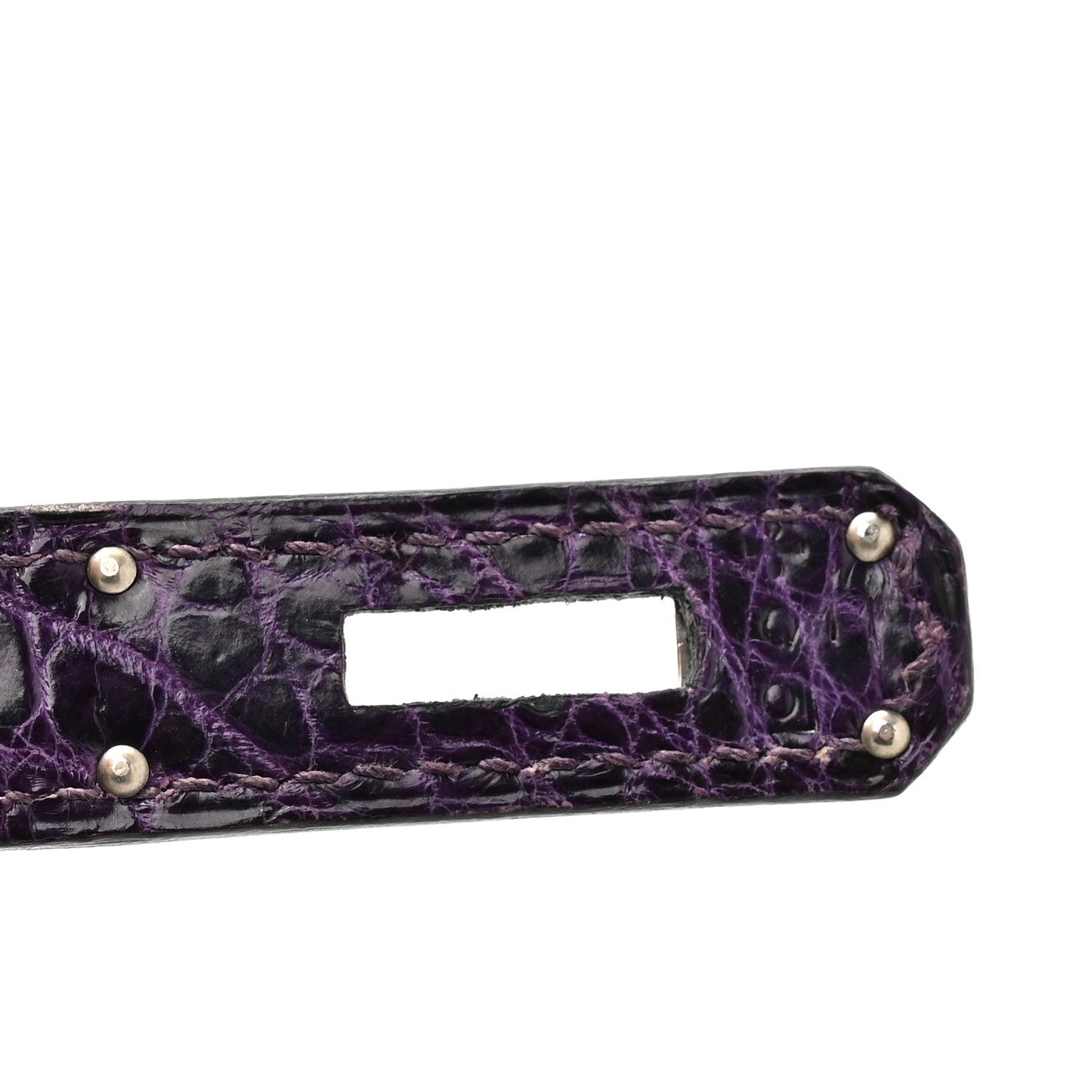 Shiny Niloticus Crocodile Kelly Sellier 28 Amethyst