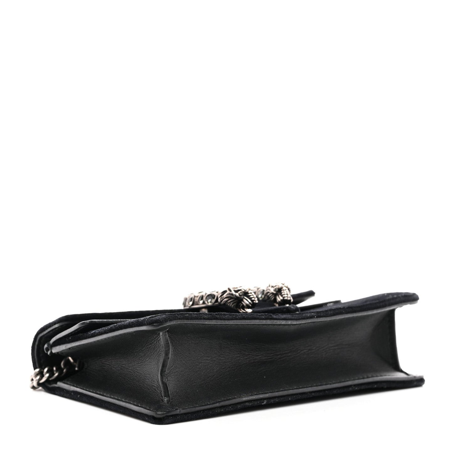 Suede Super Mini Dionysus Shoulder Bag Black