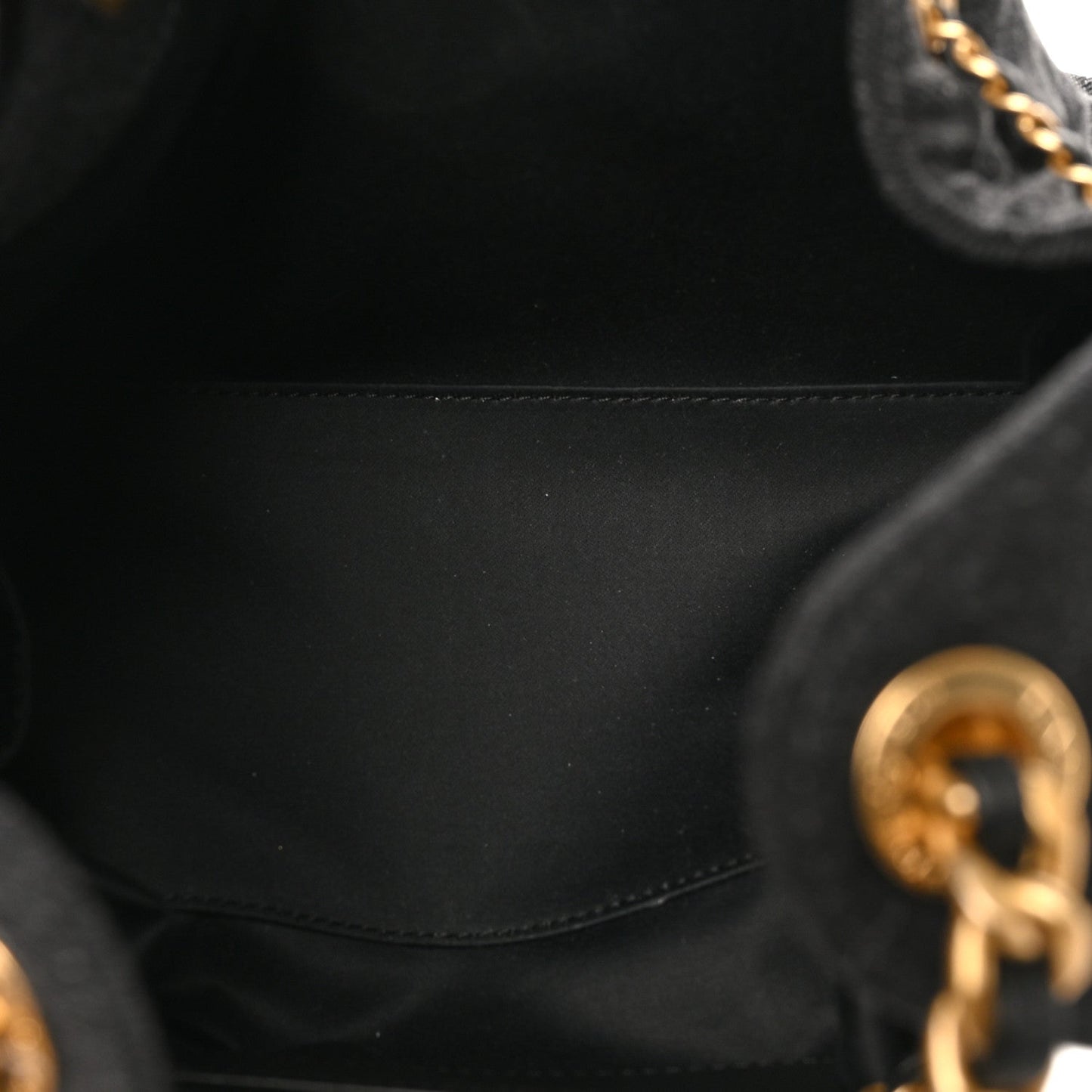 Washed Denim Quilted Small Chanel 25 Handbag Black