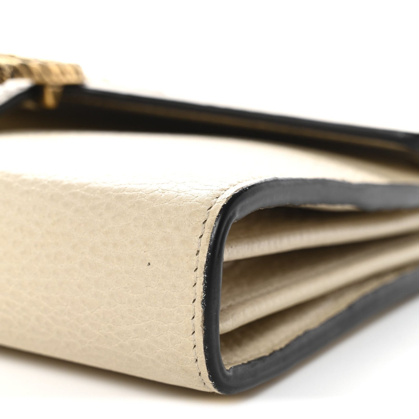 Calfskin Garden Dionysus Chain Wallet Off White
