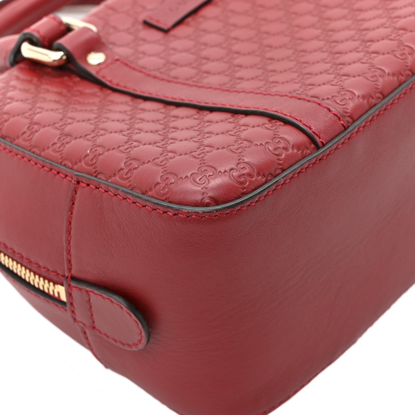 Soft Microguccissima Small Crossbody Bag Rosso