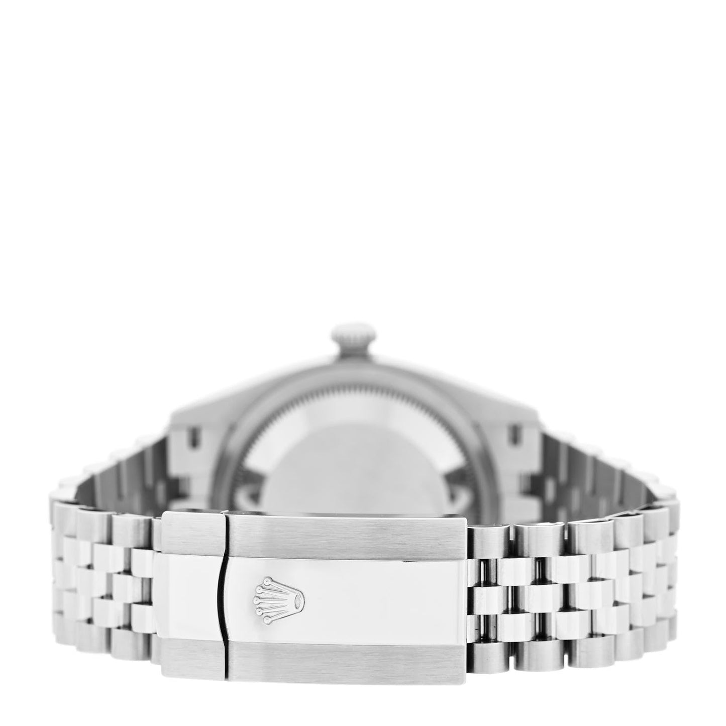 Stainless Steel 18K White Gold Diamond 36mm Oyster Perpetual Datejust Watch Black 126234