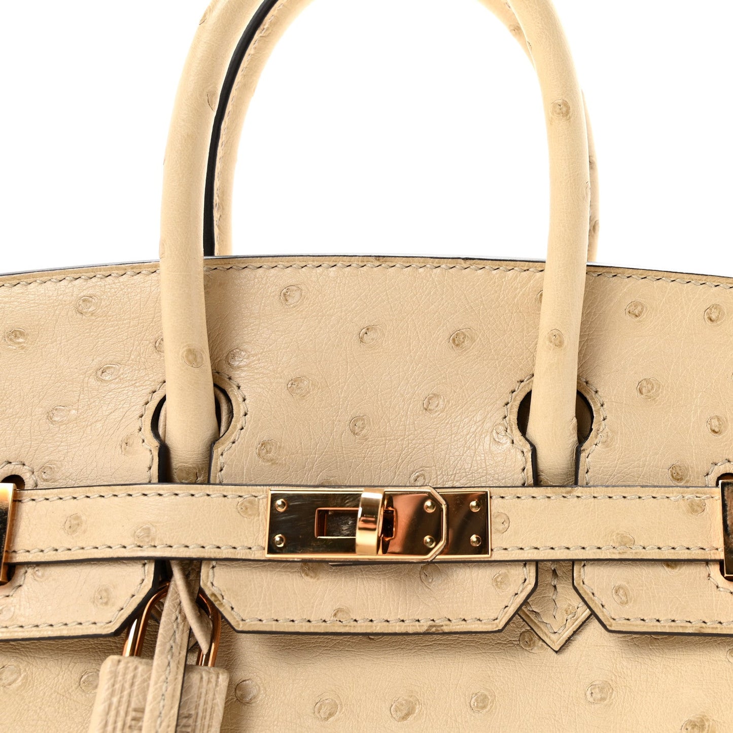 Ostrich Birkin 25 Parchemin