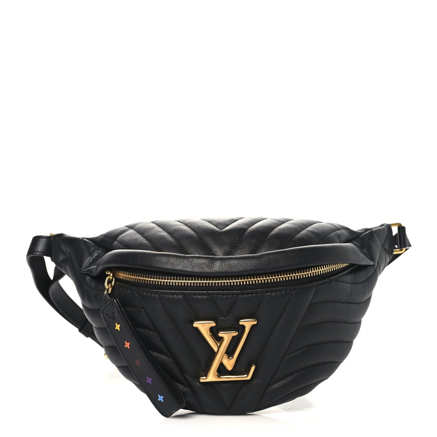 Calfskin Quilted New Wave Bumbag Black