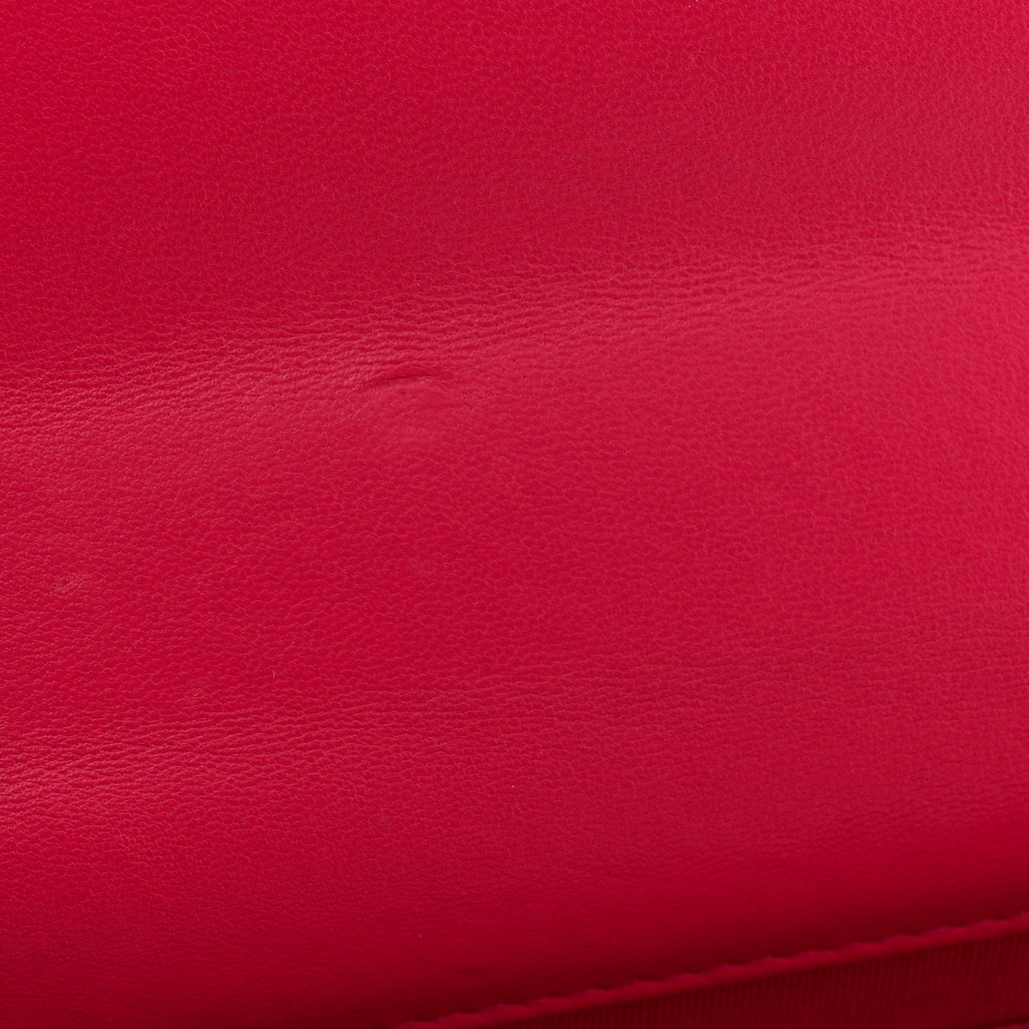 Lambskin Quilted Trendy CC Wallet On Chain WOC Dark Pink