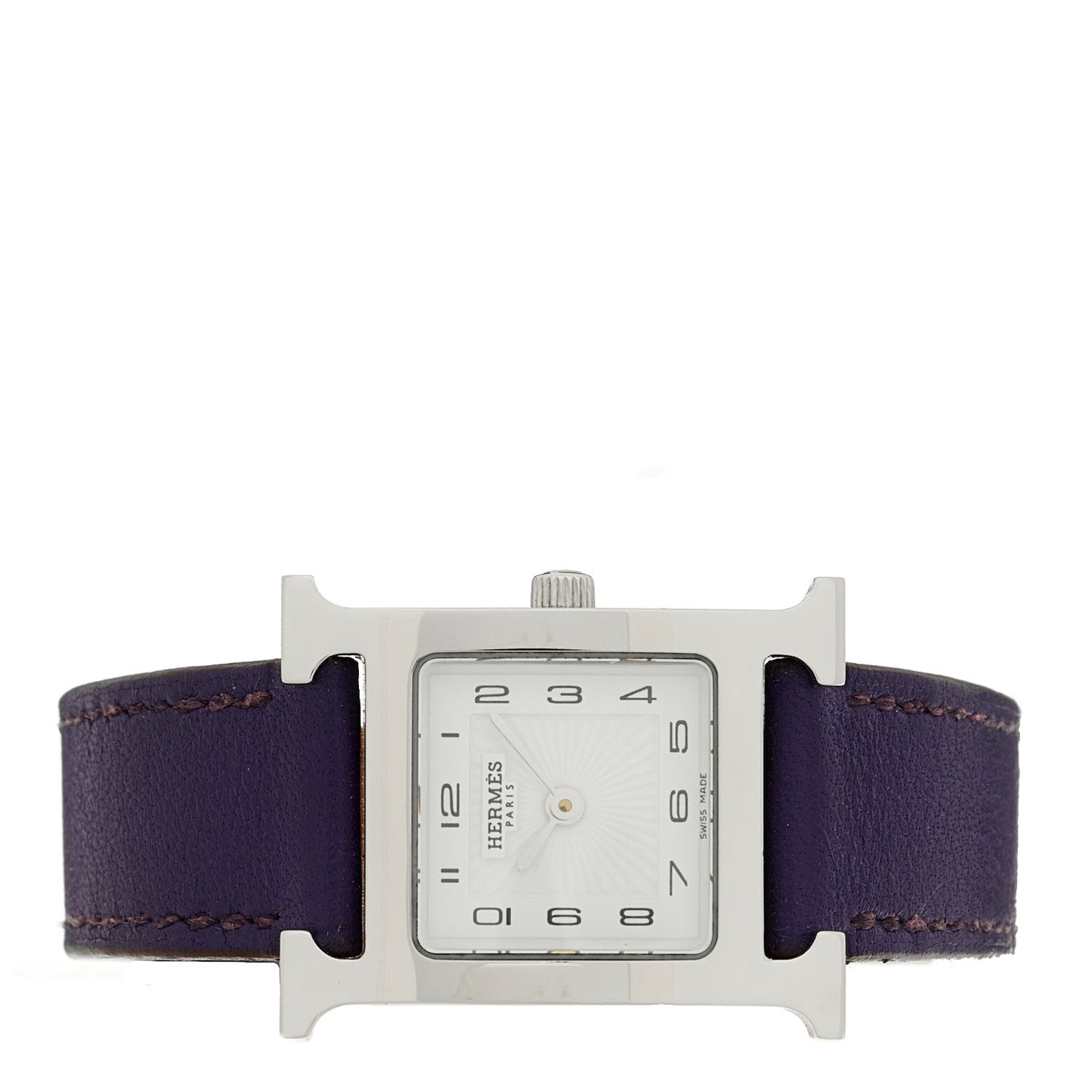 Stainless Steel Swift 21mm Heure H Hour Quartz Watch Iris