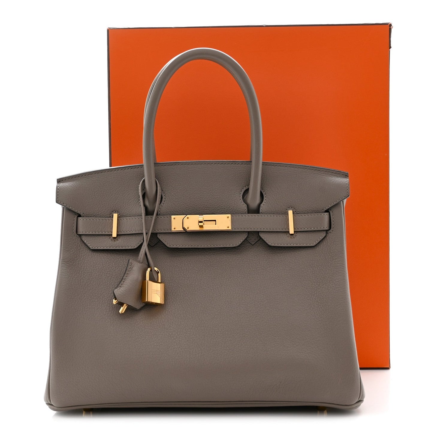 Taurillon Novillo Birkin 30 Gris Asphalte