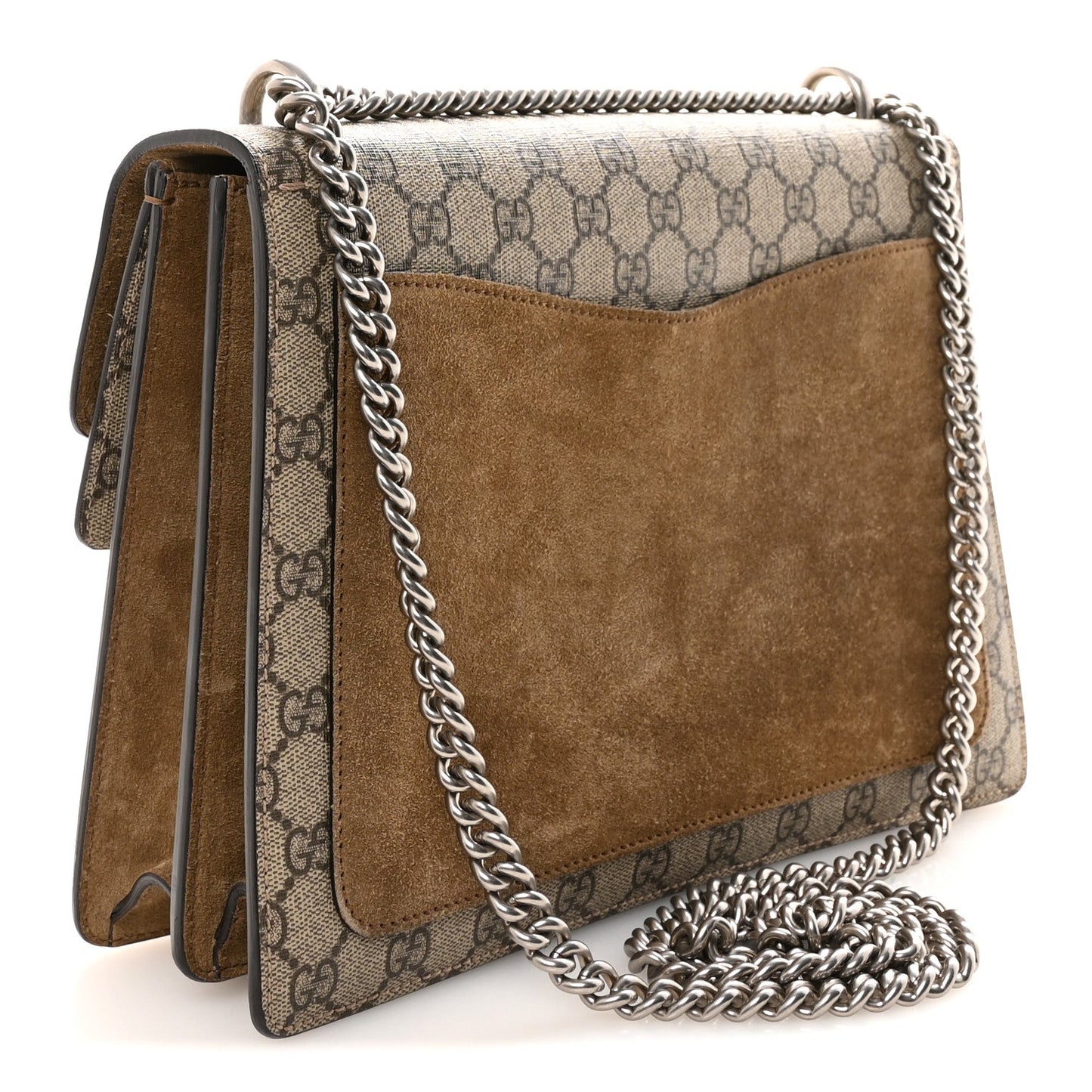 GG Supreme Monogram Medium Dionysus Shoulder Bag Taupe