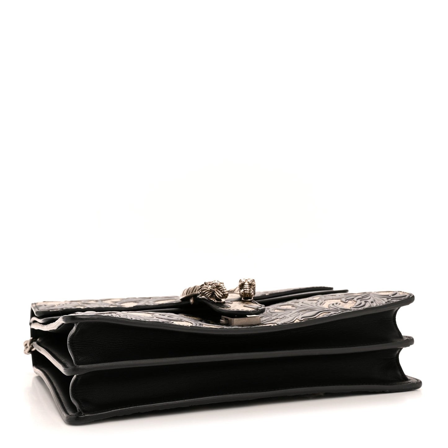 GG Supreme Monogram Arabesque Medium Dionysus Shoulder Bag Black