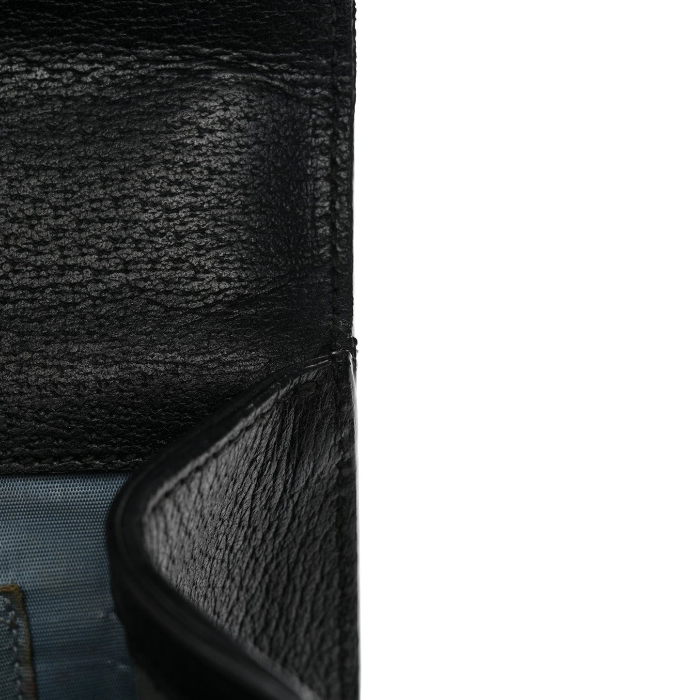Grained Calfskin Bee Star Small Padlock Shoulder Bag Black