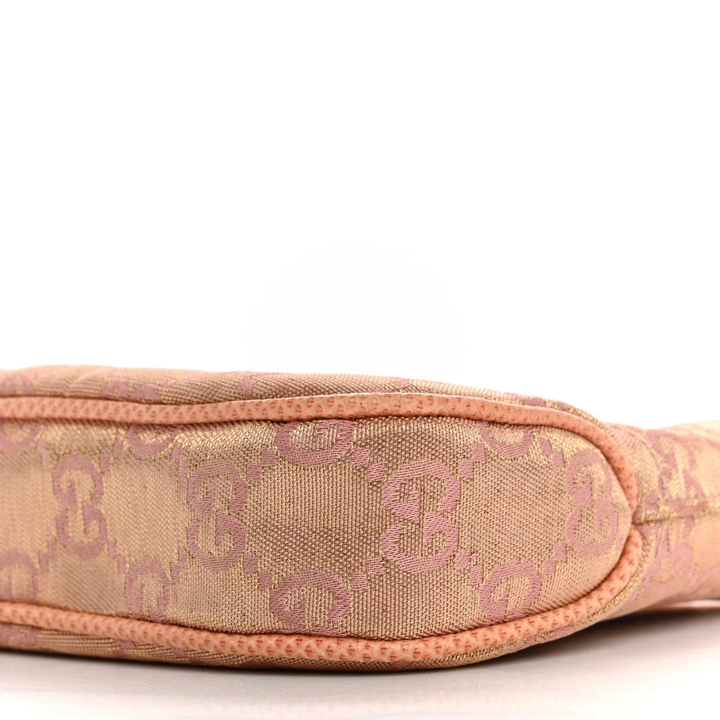 Metallic Monogram Lizard Jackie O Hobo Pink