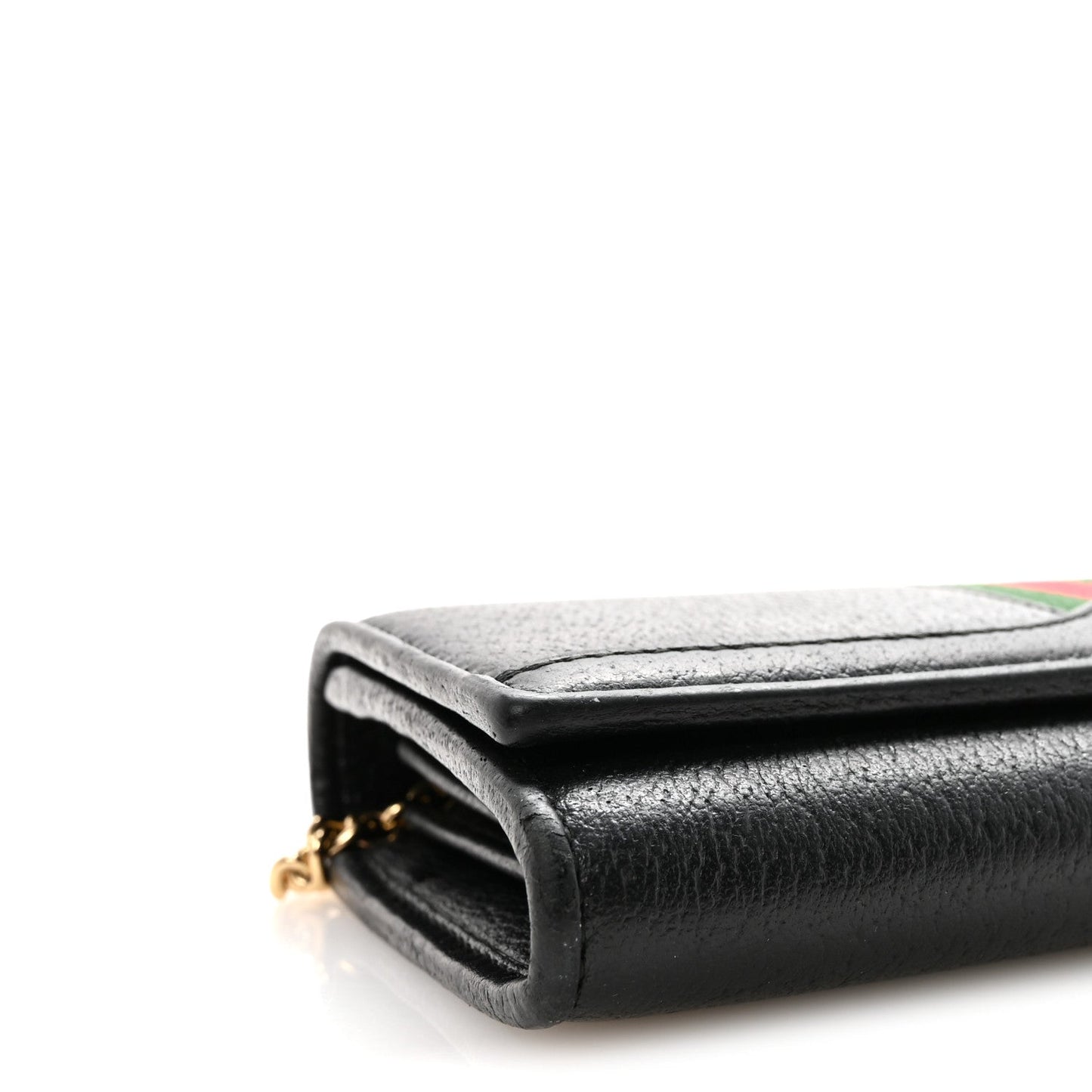 Dollar Calfskin Web Ophidia Wallet On Chain Black