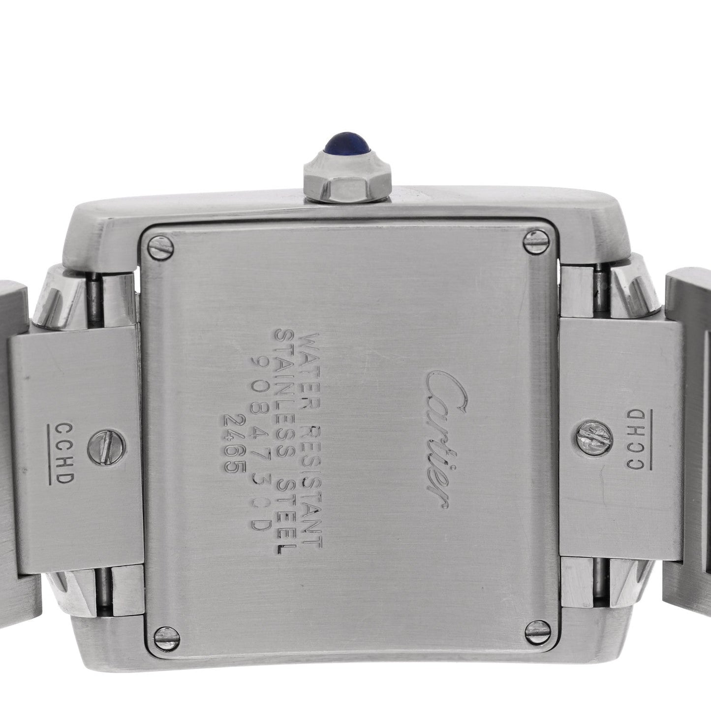 Stainless Steel 25mm Tank Francaise Quartz Watch