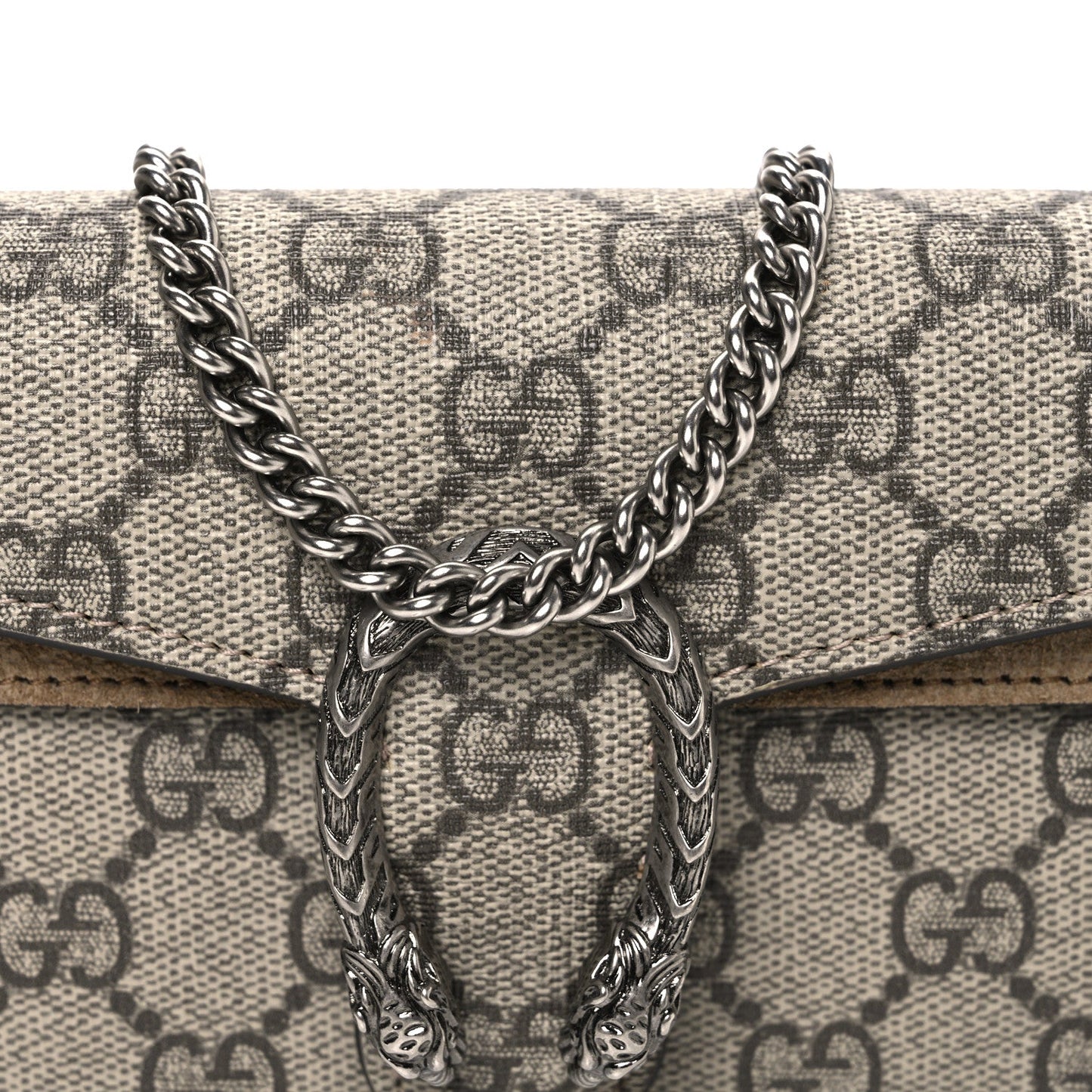 GG Supreme Monogram Super Mini Dionysus Shoulder Bag Taupe