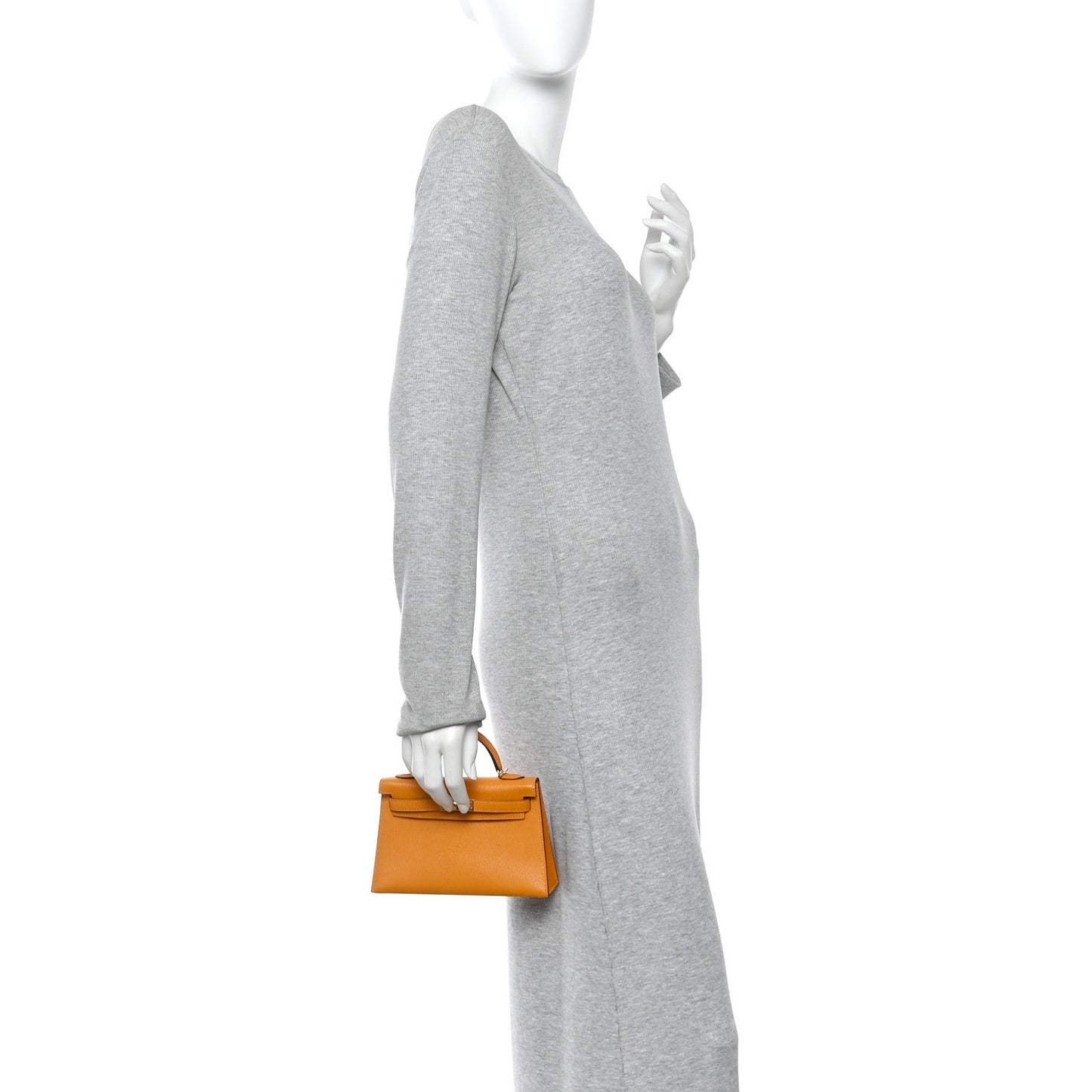 Chevre Chamkila Mini Kelly Sellier 20 Jaune D'or