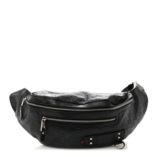 Guccissima Web Belt Bag Black