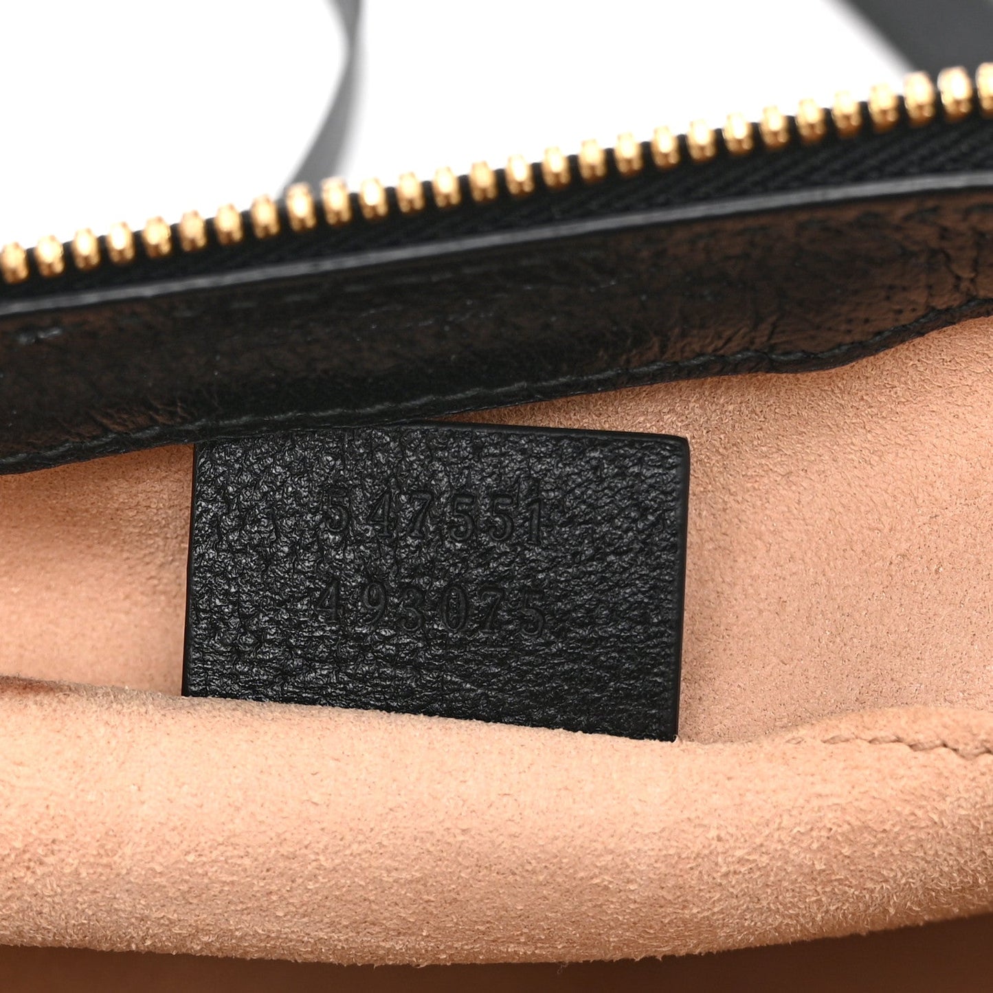 Textured Calfskin Web Small Ophidia Tote Bag Black