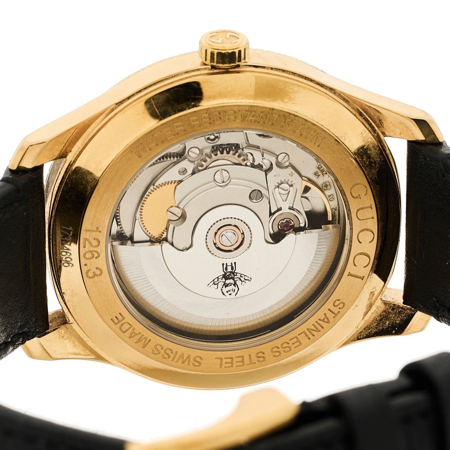 Stainless Steel Calfskin 40mm G-Timeless Eryx Automatic Watch Gold