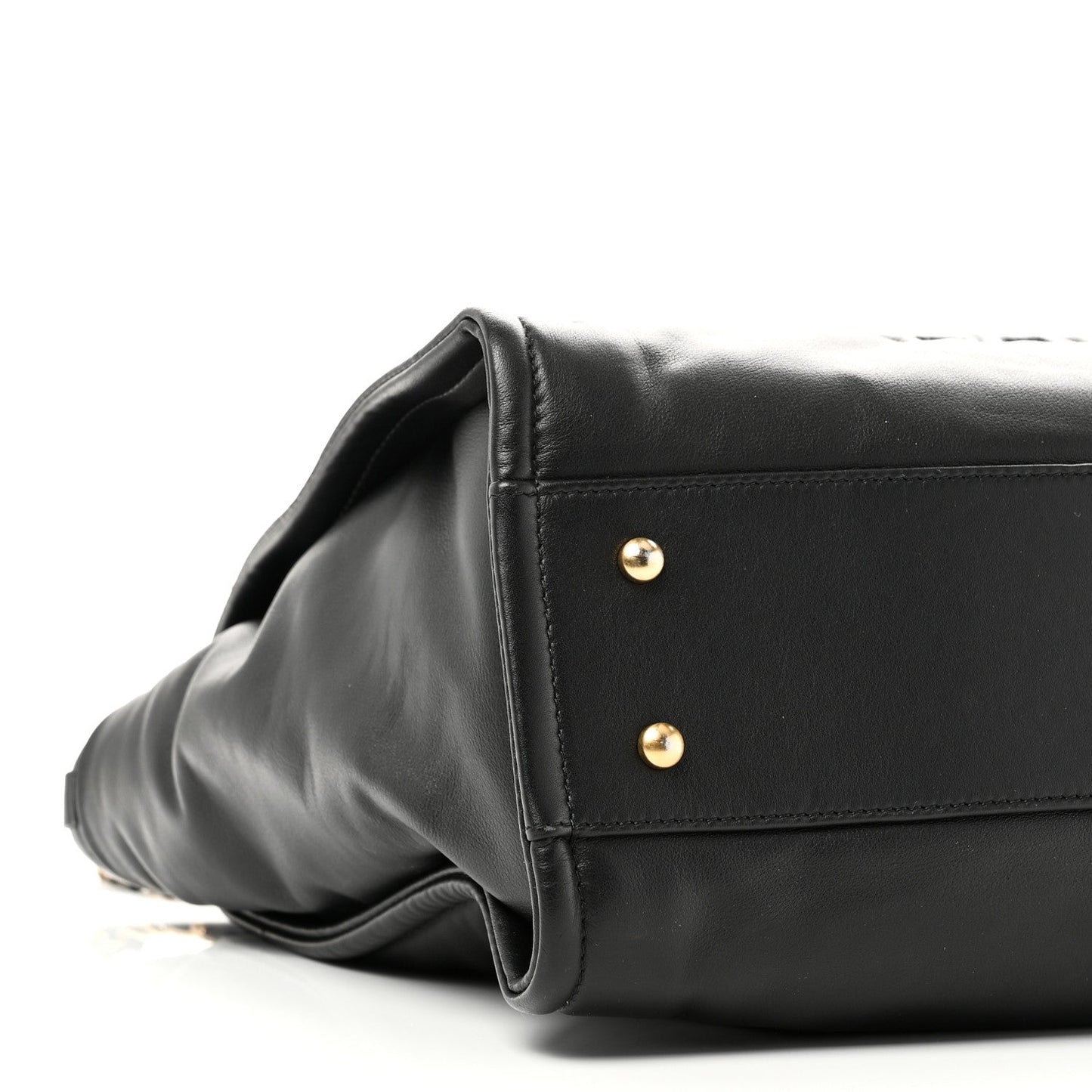 Calfskin Small Deauville Tote Black