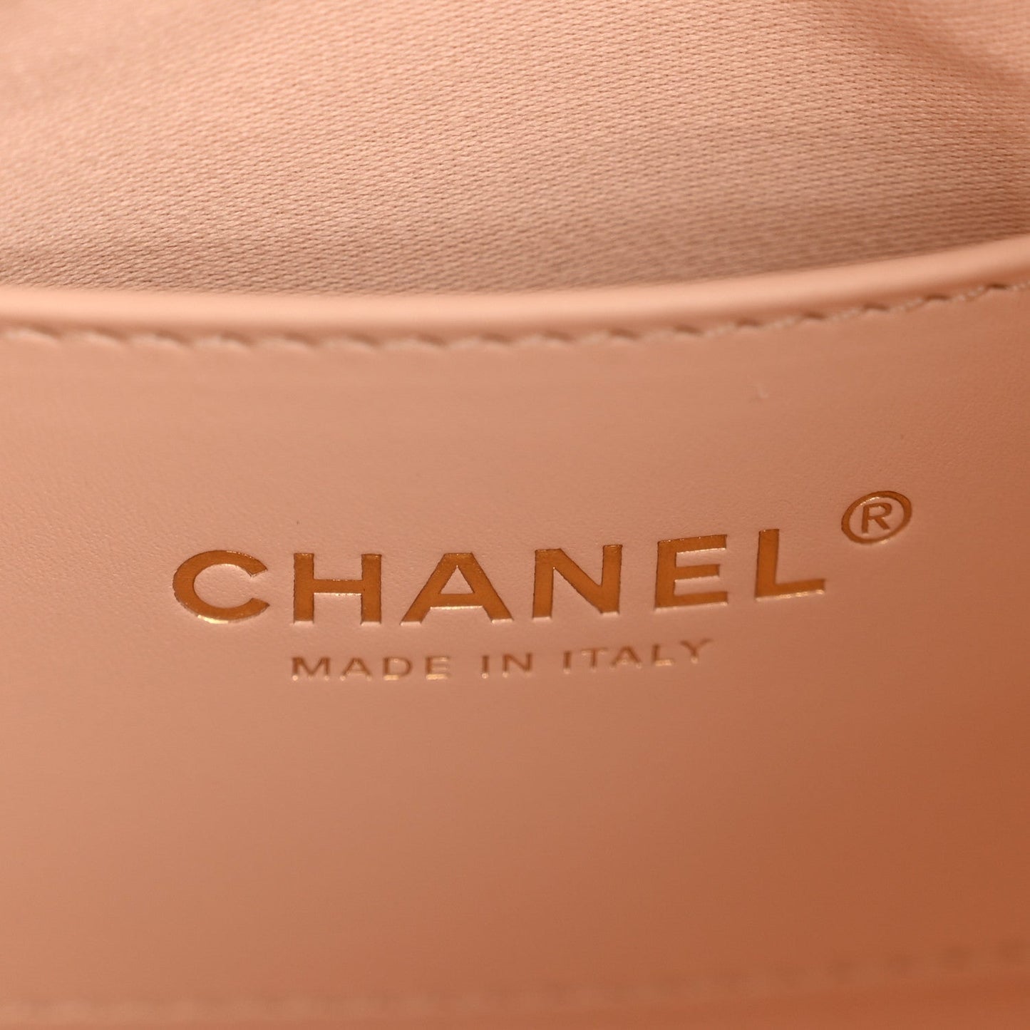 Metallic Caviar Quilted Small Chanel 25 Handbag Copper