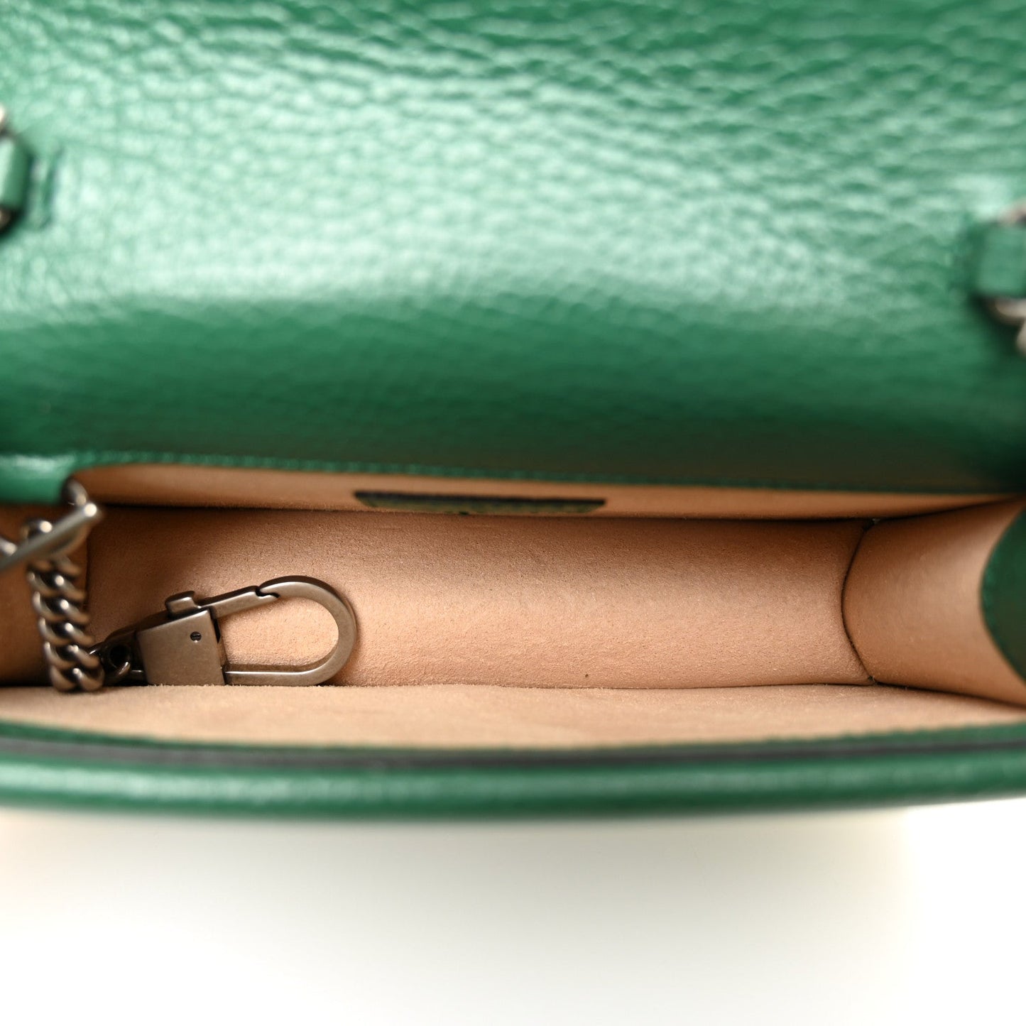 Dollar Calfskin Crystal Super Mini Dionysus Shoulder Bag Emerald