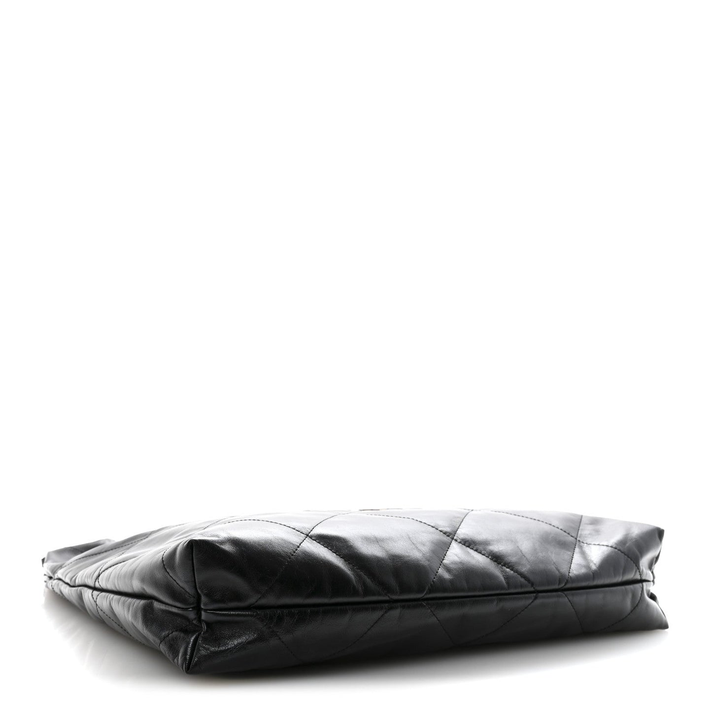 Shiny Calfskin Quilted Chanel 22 Black