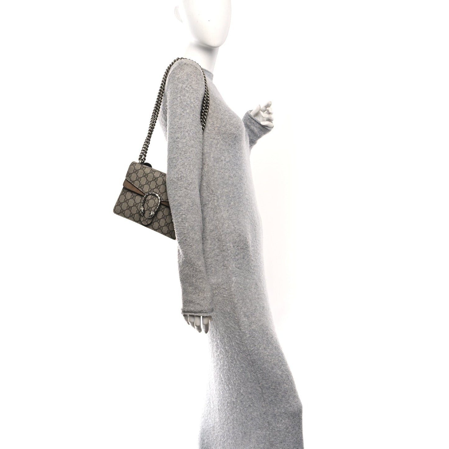 GG Supreme Monogram Mini Dionysus Shoulder Bag Taupe