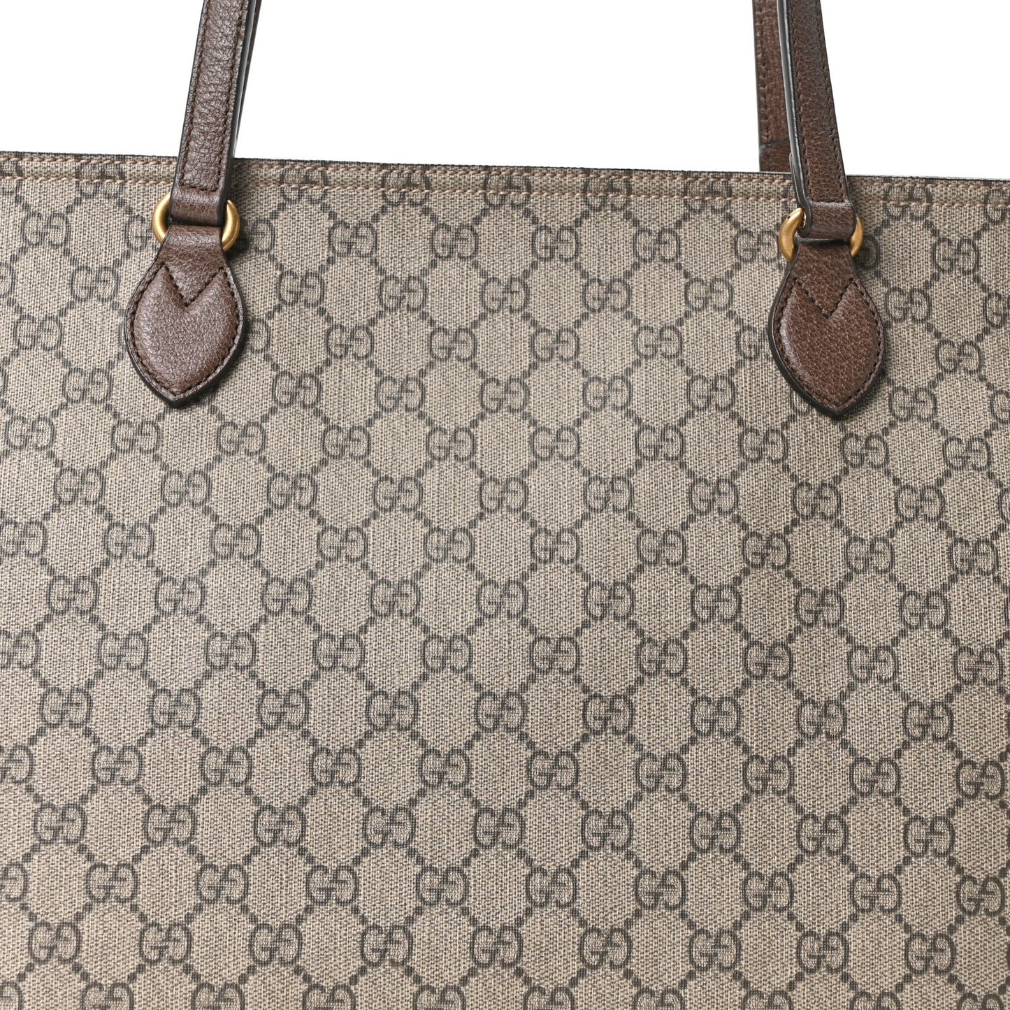 GG Supreme Monogram Medium Ophidia Shopping Tote Ebony