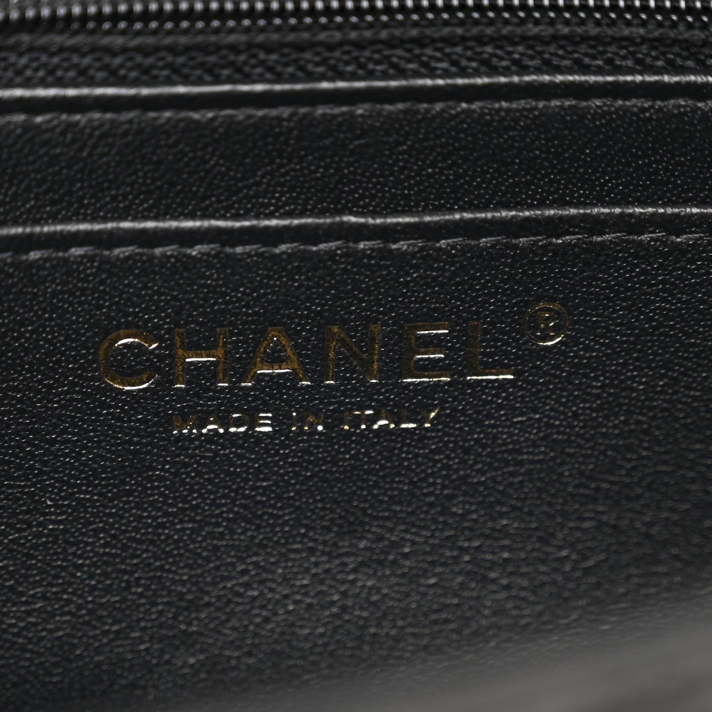 Lambskin Quilted Mini Rectangular Flap Black