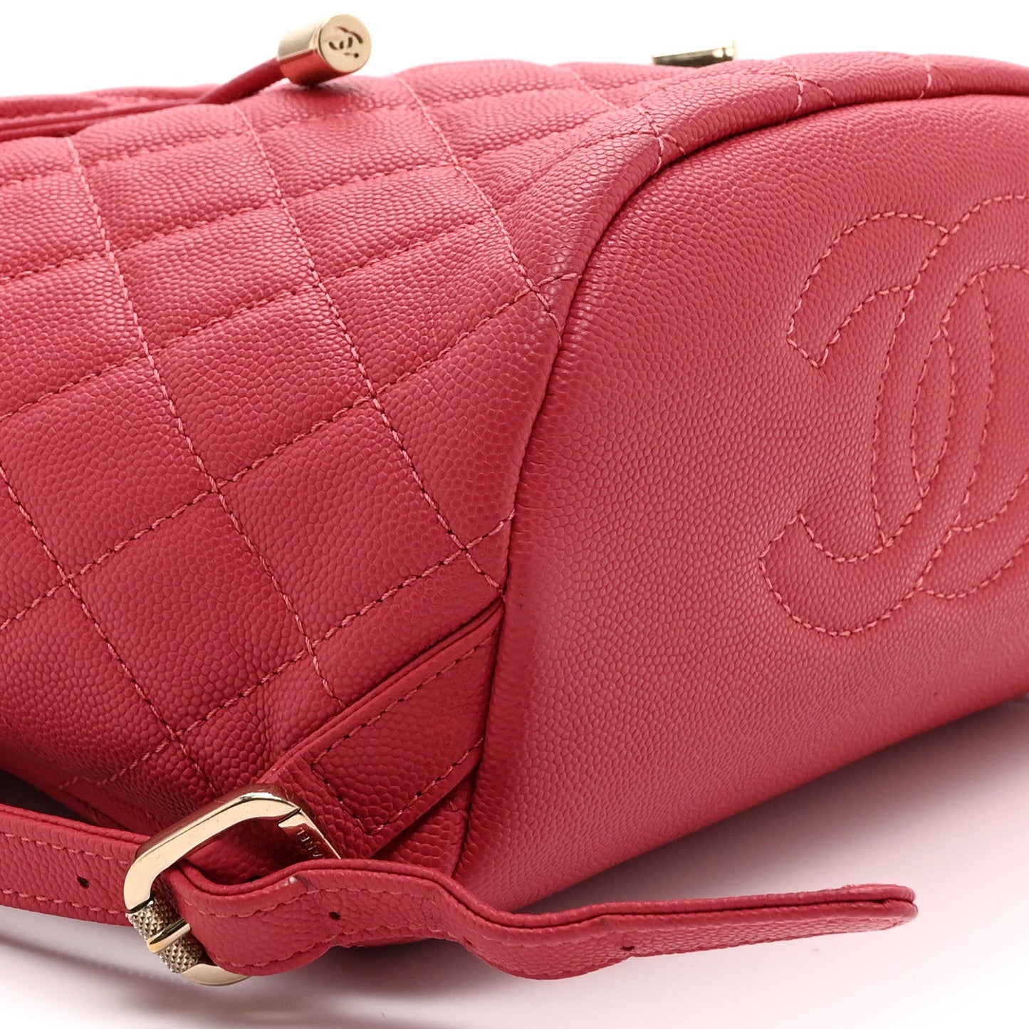 Caviar Quilted Small Filigree Backpack Pink