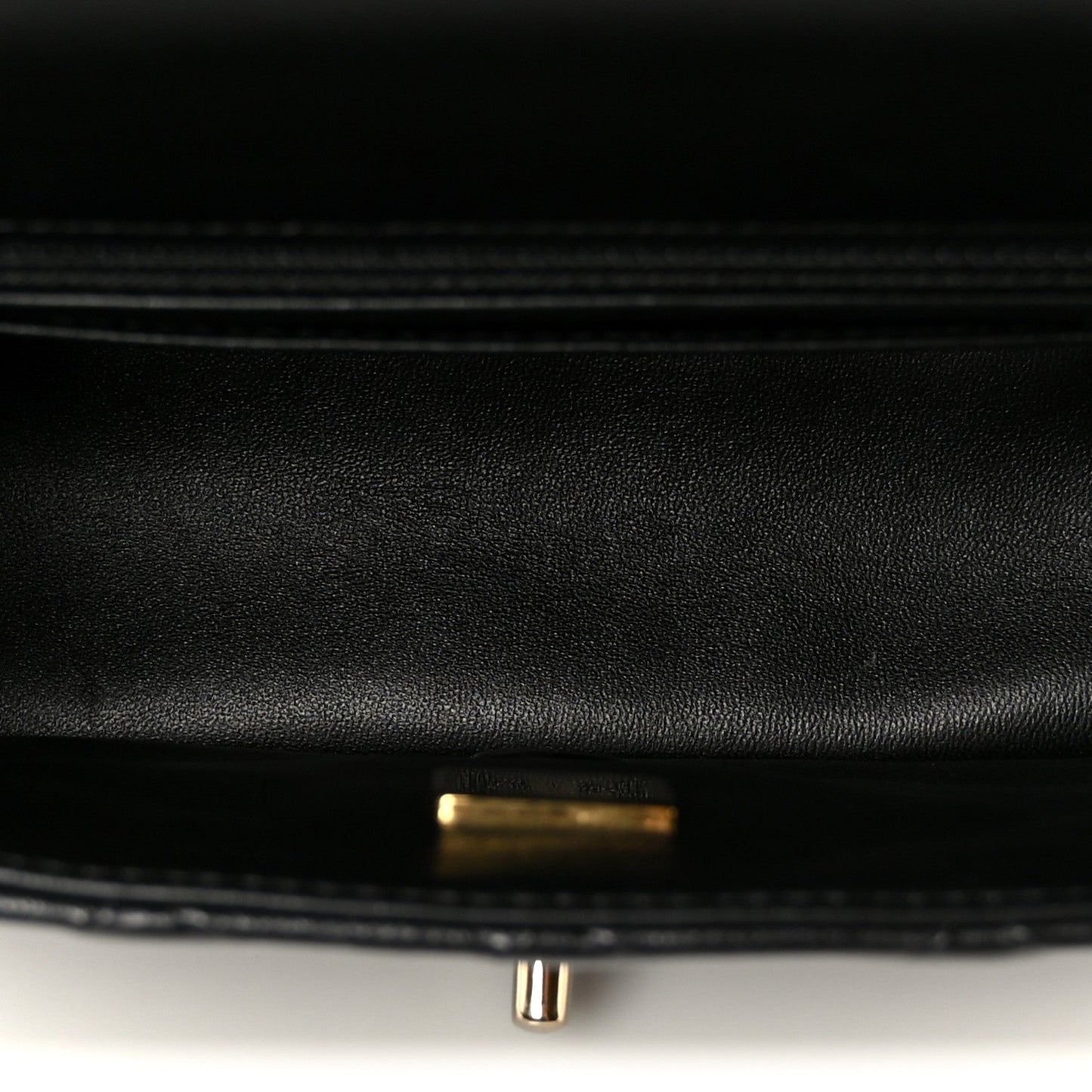 Lambskin Quilted Mini Square Flap Black
