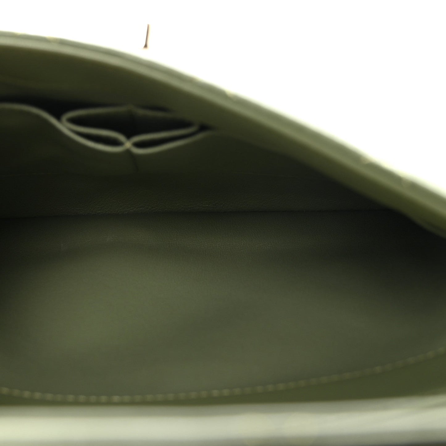 Lambskin Quilted Small Trendy CC Flap Dual Handle Bag Green