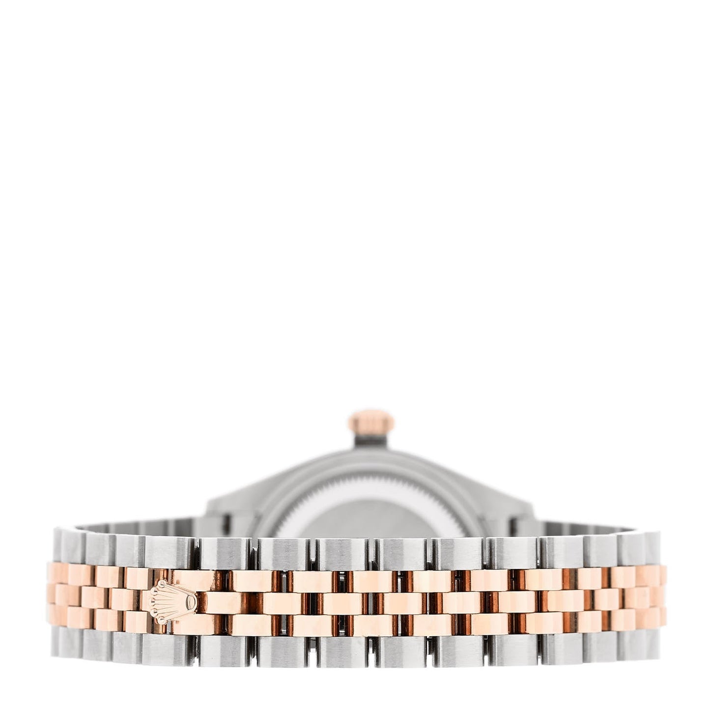Stainless Steel 18K Everose Gold Diamond 28mm Oyster Perpetual Datejust Watch Chocolate 279171