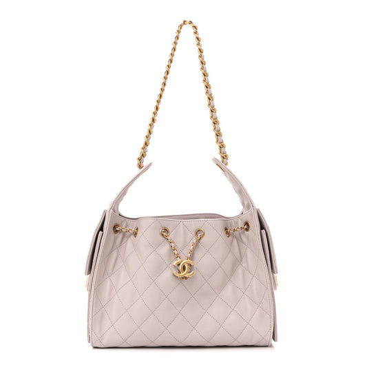 Caviar Quilted Small Chanel 25 Handbag Lilas Lilac