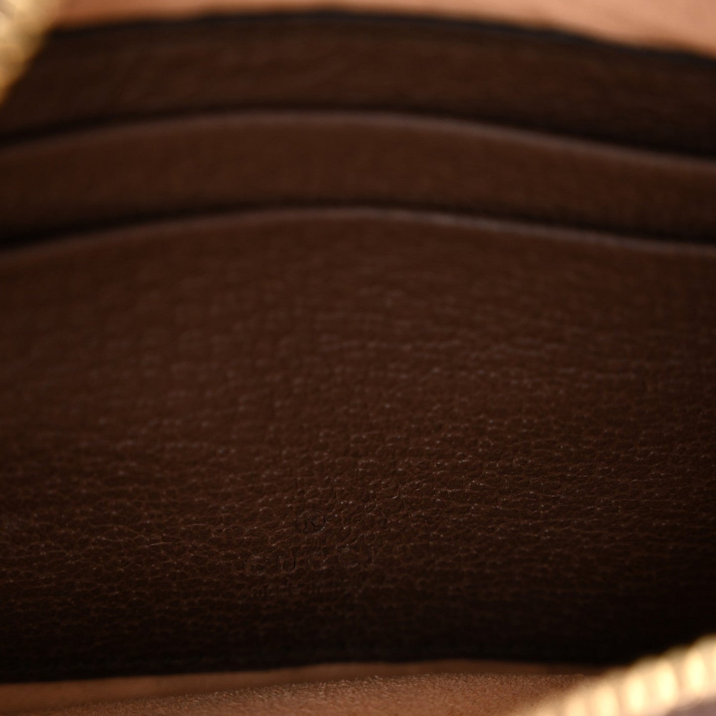 GG Supreme Monogram Textured Calfskin Web Mini Ophidia Half Moon Hobo Beige Ebony New Acero