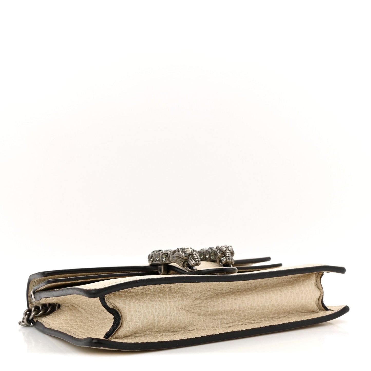 Dollar Calfskin Crystal Super Mini Dionysus Shoulder Bag Mystic White Black Diamond
