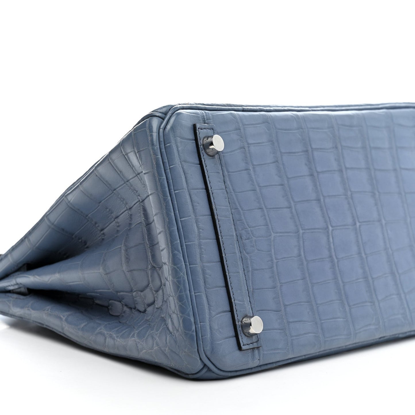 Matte Porosus Crocodile Birkin 30 Bleu Brighton