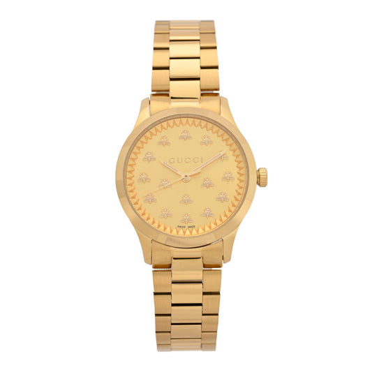 Stainless Steel 32mm G-Timeless Bee Quartz Watch Gold