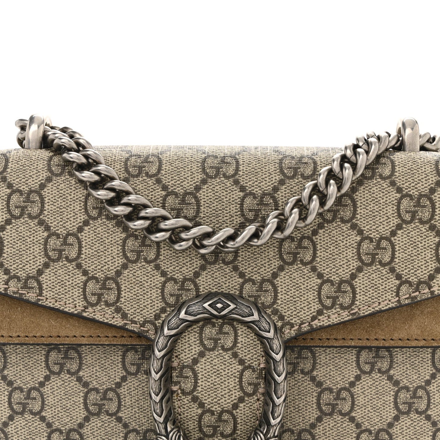 GG Supreme Monogram Mini Dionysus Shoulder Bag Taupe