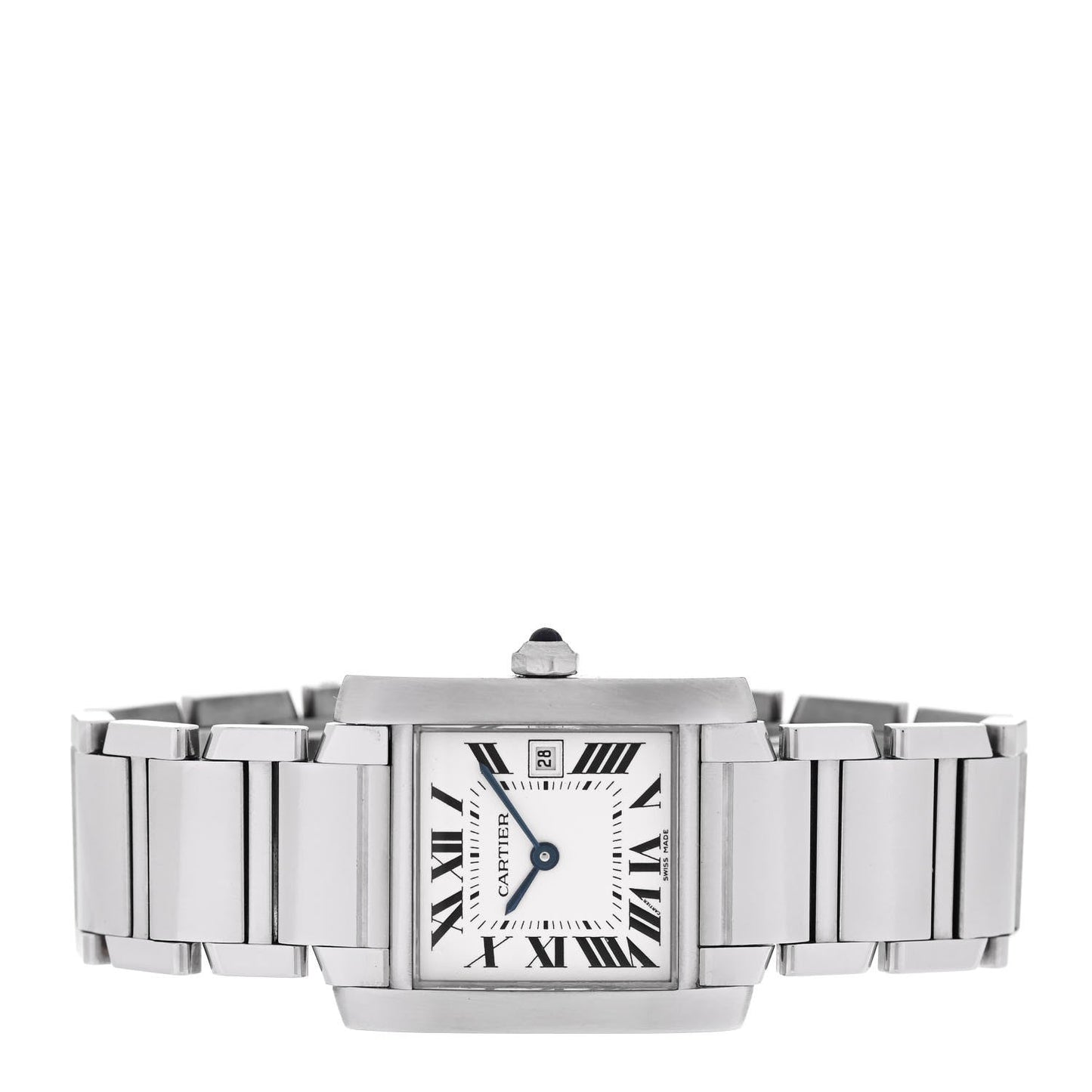 Stainless Steel 25mm Tank Francaise Quartz Watch