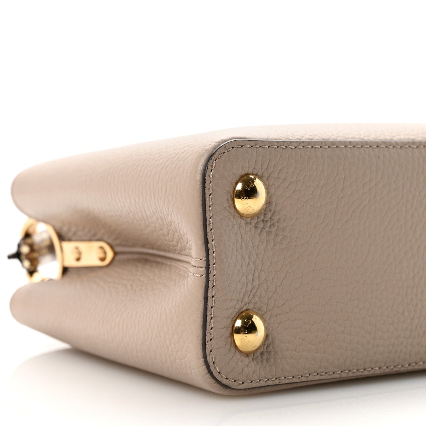 Taurillon Snakeskin Capucines BB Galet