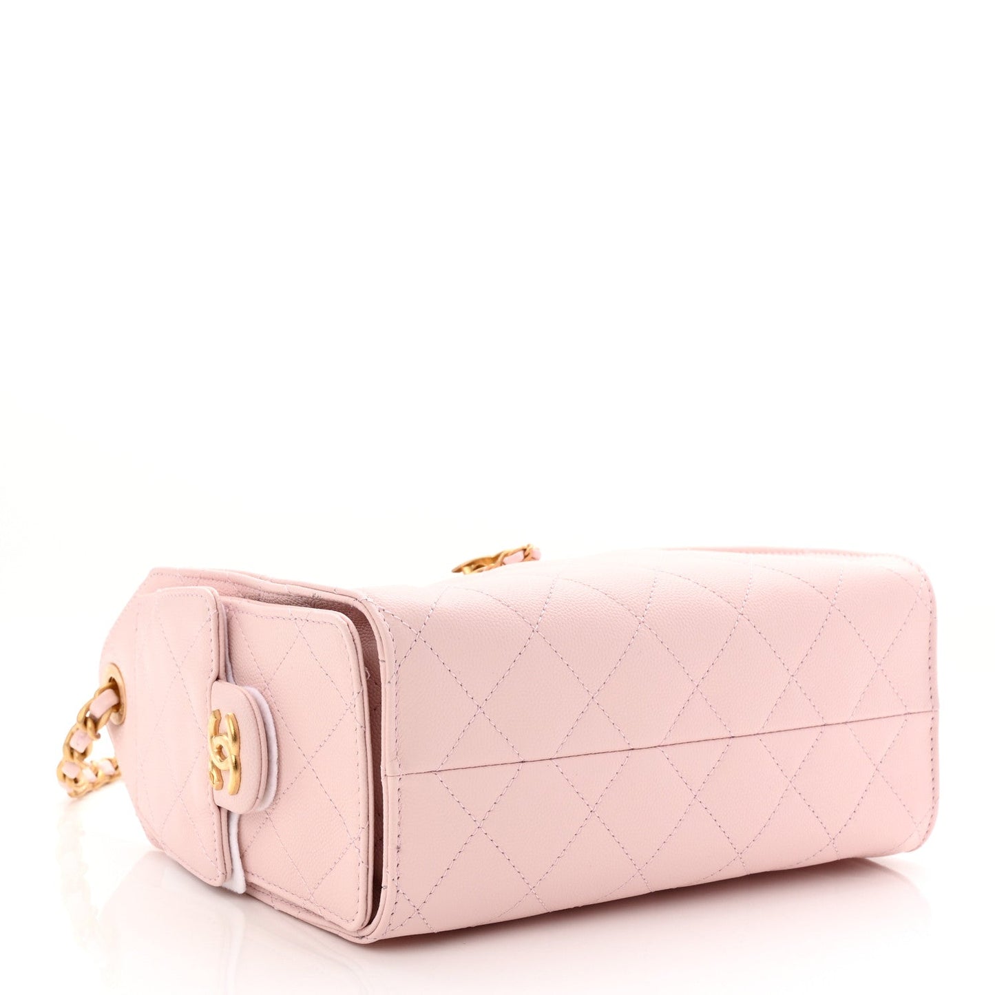 Caviar Quilted Mini Chanel 25 Handbag Light Pink