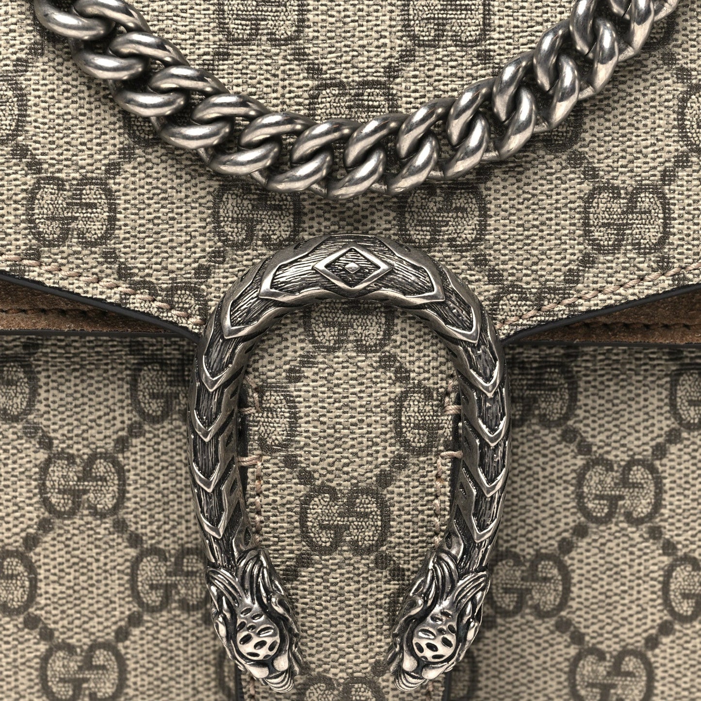 GG Supreme Monogram Mini Dionysus Shoulder Bag Taupe