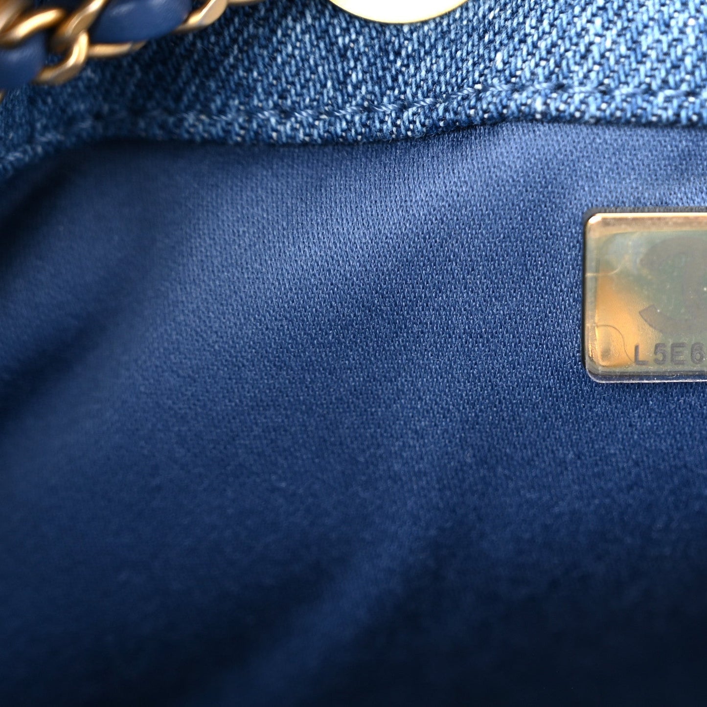 Washed Denim Quilted Mini Chanel 25 Handbag Blue