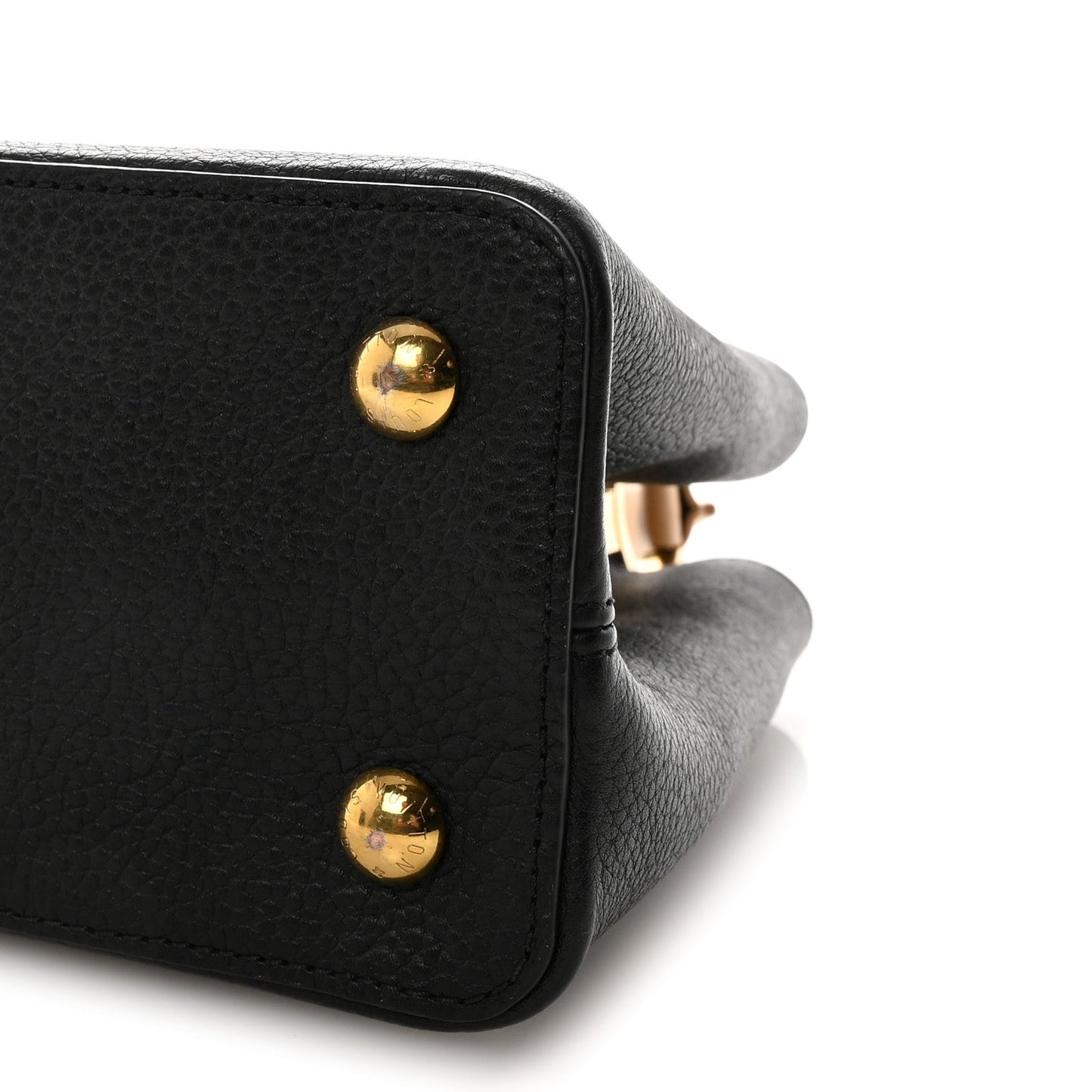Taurillon Capucines MM Black Beige Red