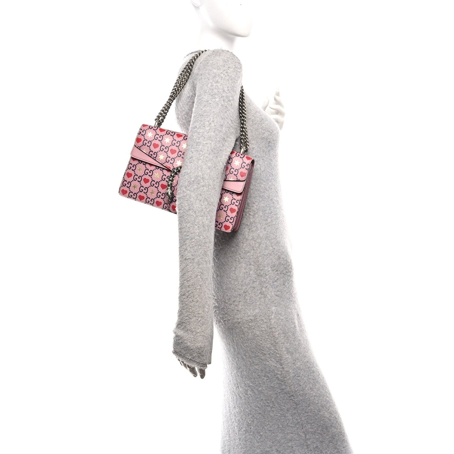 Calfskin Valentine's Day Exclusive Small Dionysus Bag Pink