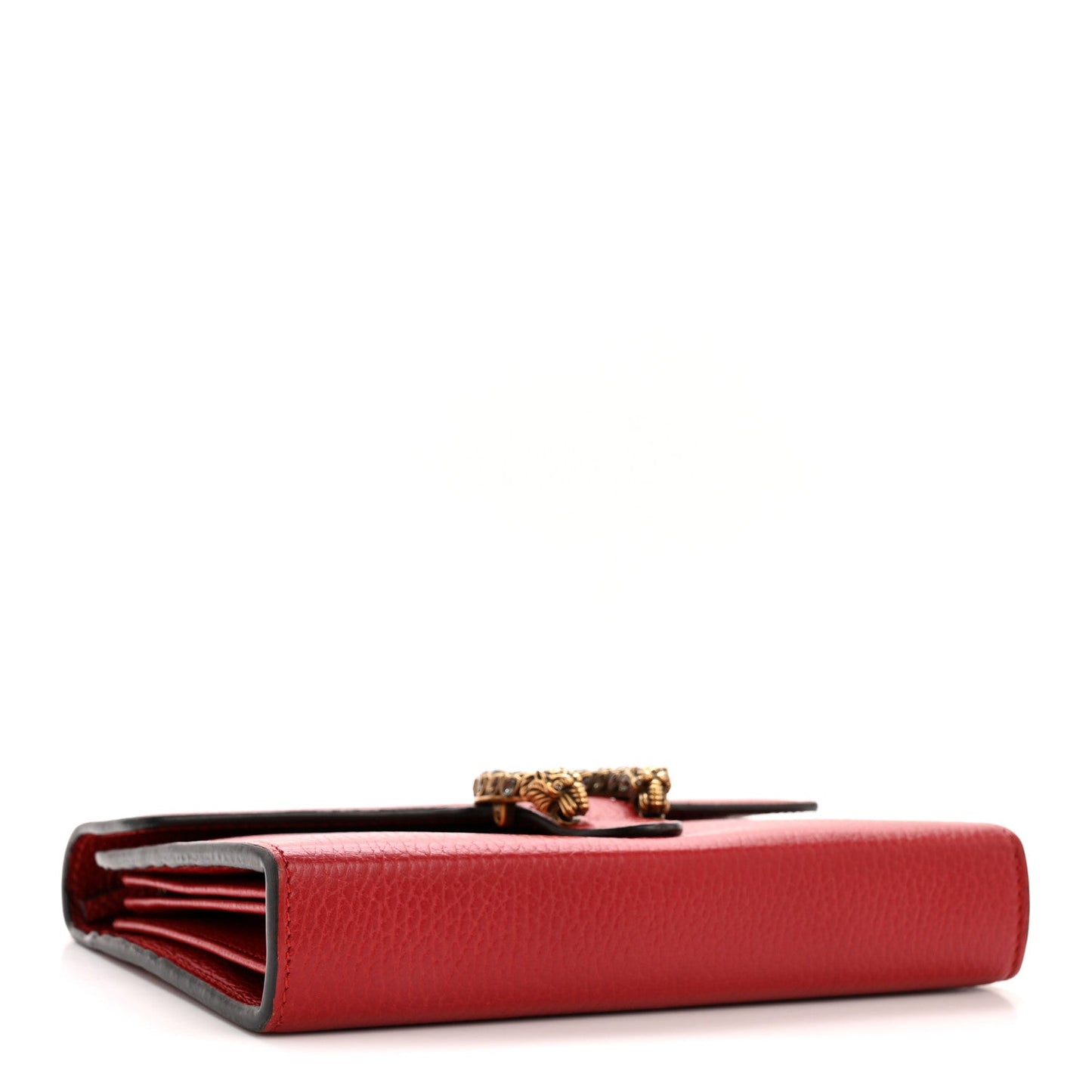 Calfskin Mini Dionysus Chain Wallet Hibiscus Red