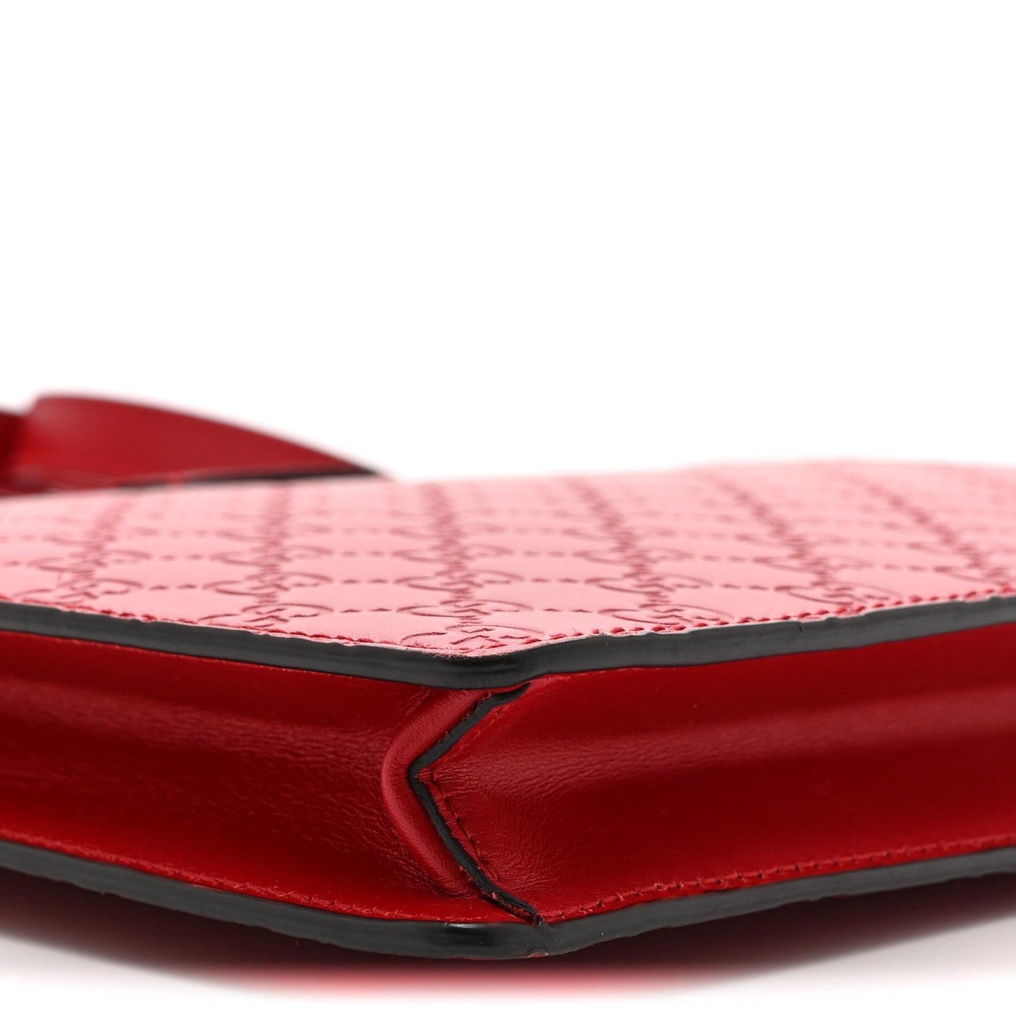 Guccissima Signature Messenger Bag Hibiscus Red