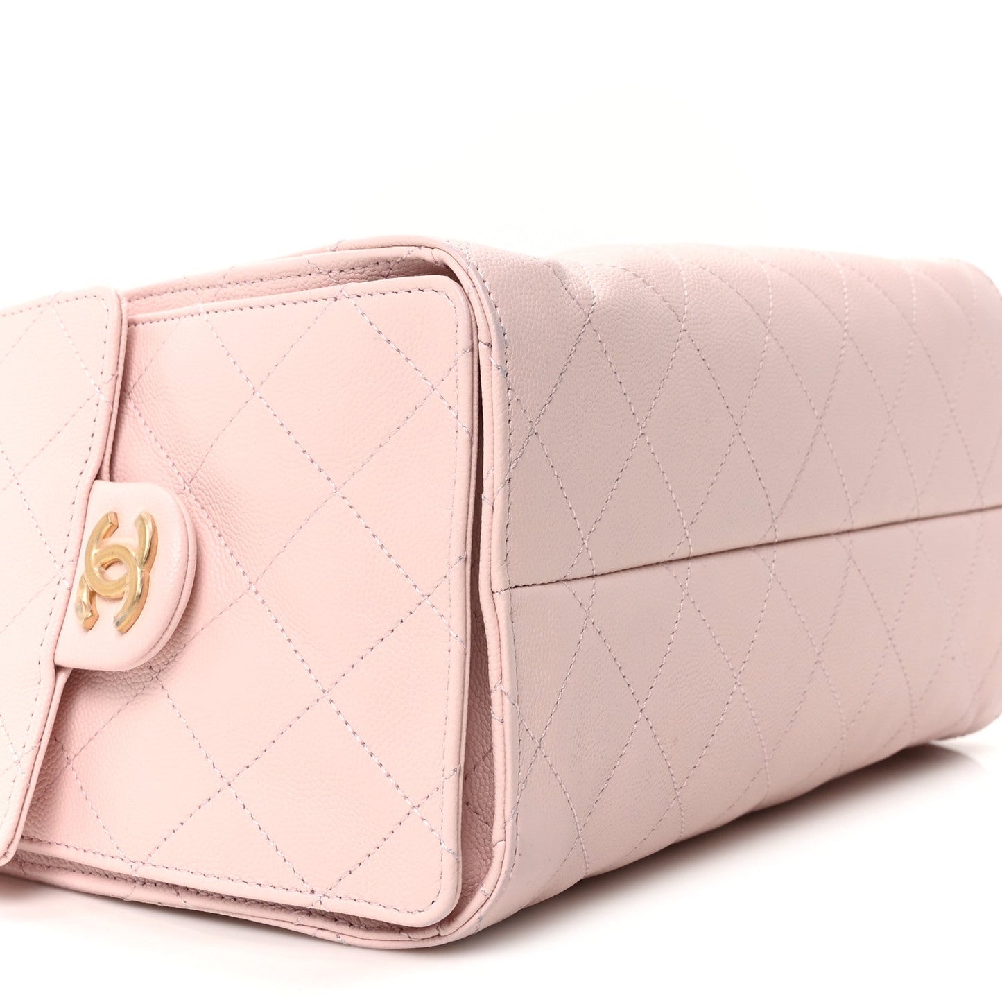 Caviar Quilted Small Chanel 25 Handbag Light Pink